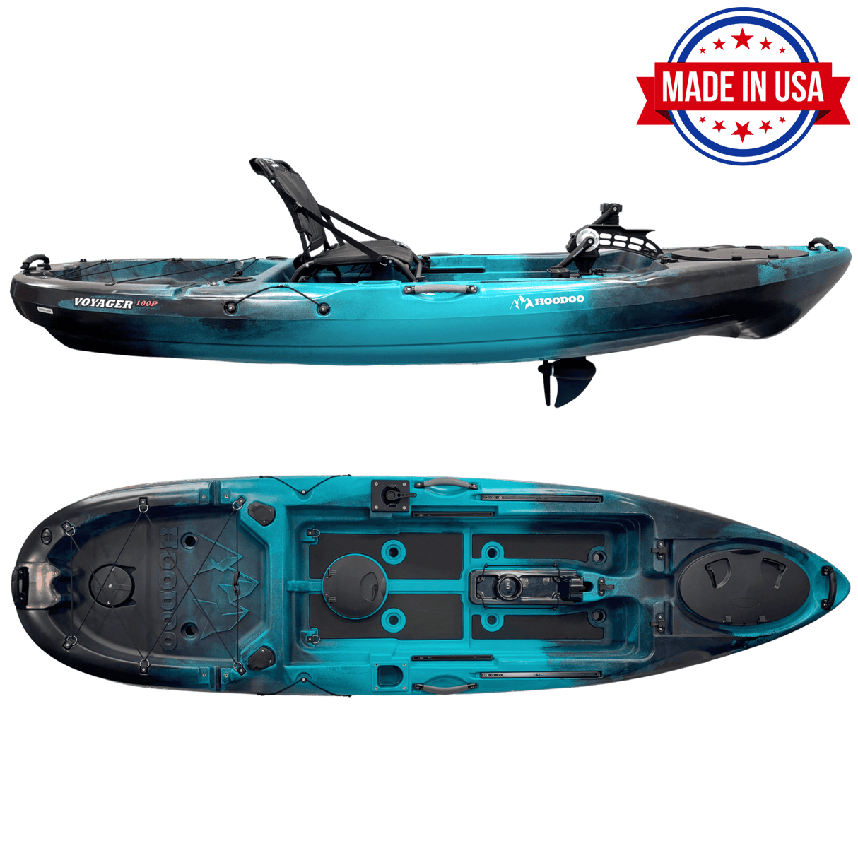 Hoodoo Voyager 100P Pedal Drive Kayak - Magnadyne