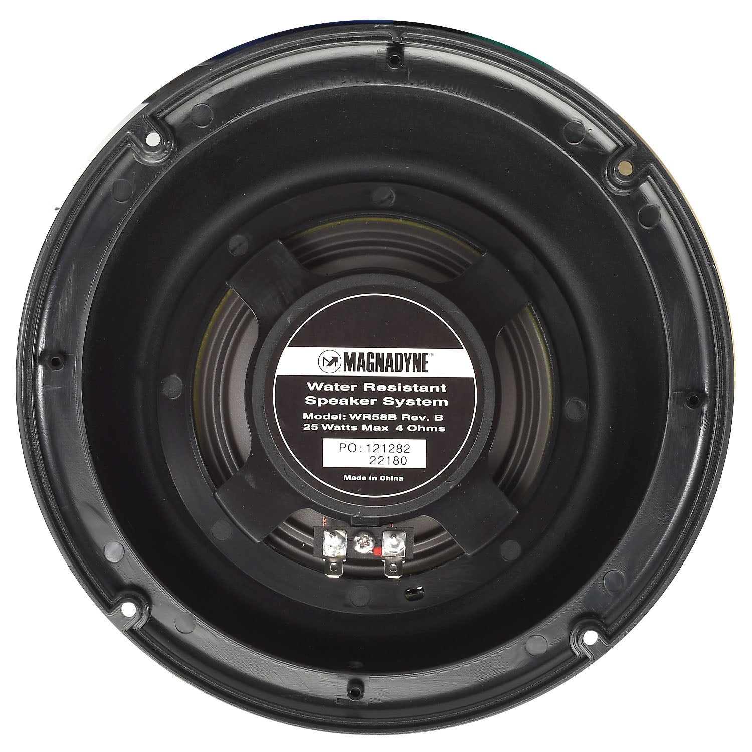 Magnadyne WR58B - PAIR | Outdoor Wedge Speakers, 5 Inch, Water Resistant, 25 Watts, Black | Sold As A Pair - Magnadyne