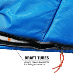 Mummy Kids Sleeping Bag for Camping,Blue Rose - Magnadyne