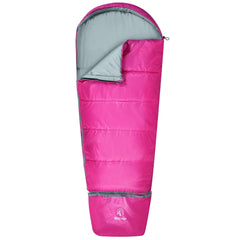 Mummy Kids Sleeping Bag for Camping,Blue Rose - Magnadyne
