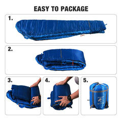 Mummy Kids Sleeping Bag for Camping,Blue Rose - Magnadyne