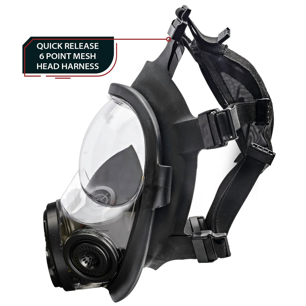 Parcil Safety NB-100V Tactical Gas Mask with Voice Amplifier - Magnadyne