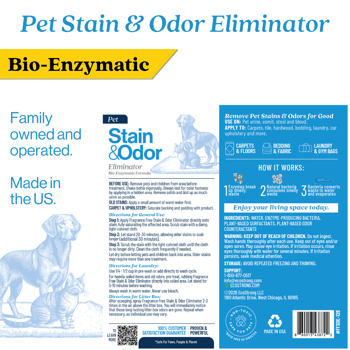 Pet Stain and Odor Eliminator - Magnadyne
