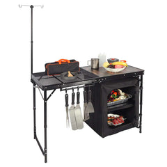 Portable Camping Kitchen Table with Storage Organizer for Outdoor - Magnadyne