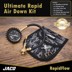 RapidFlow™ Tire Deflator Gauge (0-60 PSI) | Rapid Off-Road Air Down Kit - Magnadyne