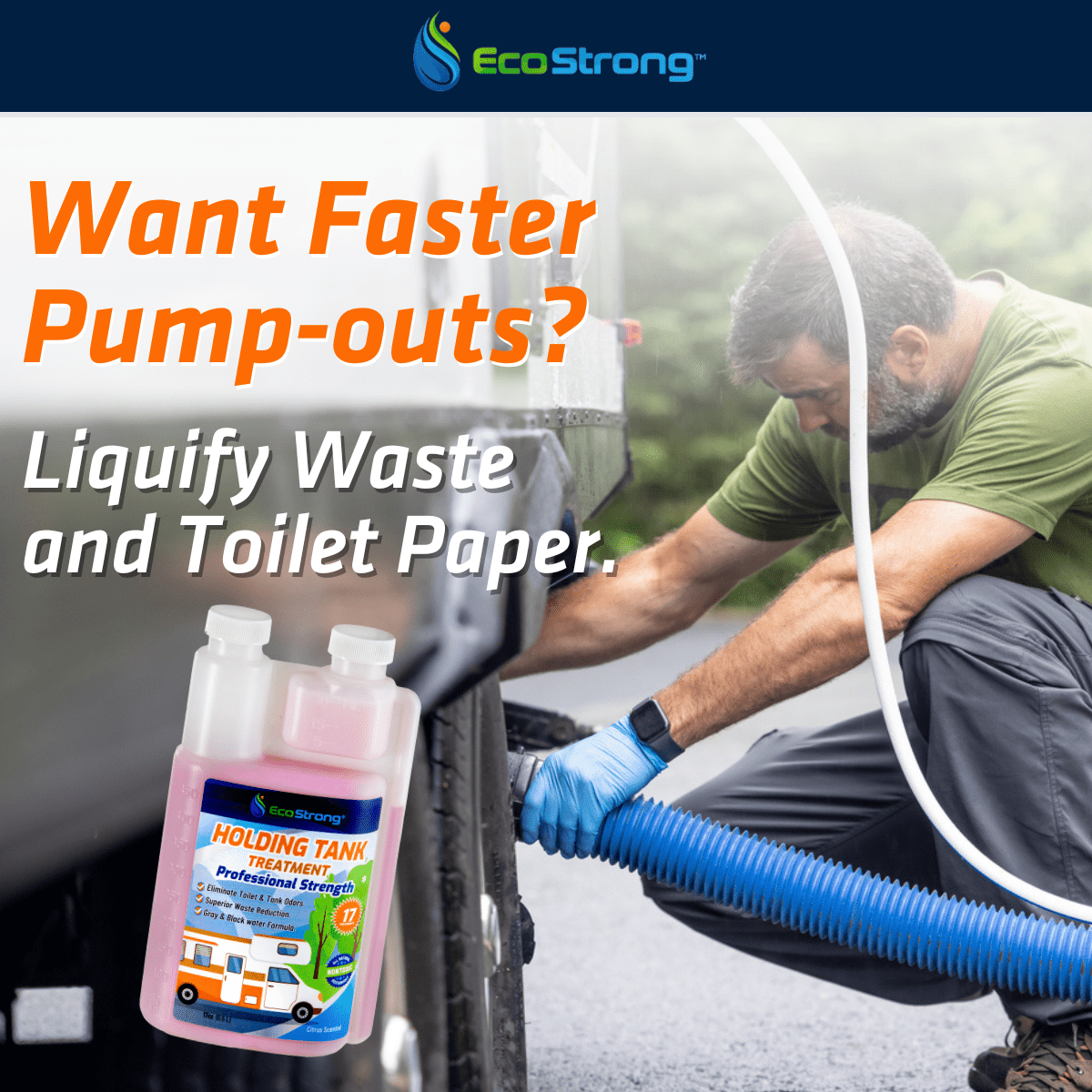 RV Holding Tank Treatment Liquid - Citrus - Magnadyne