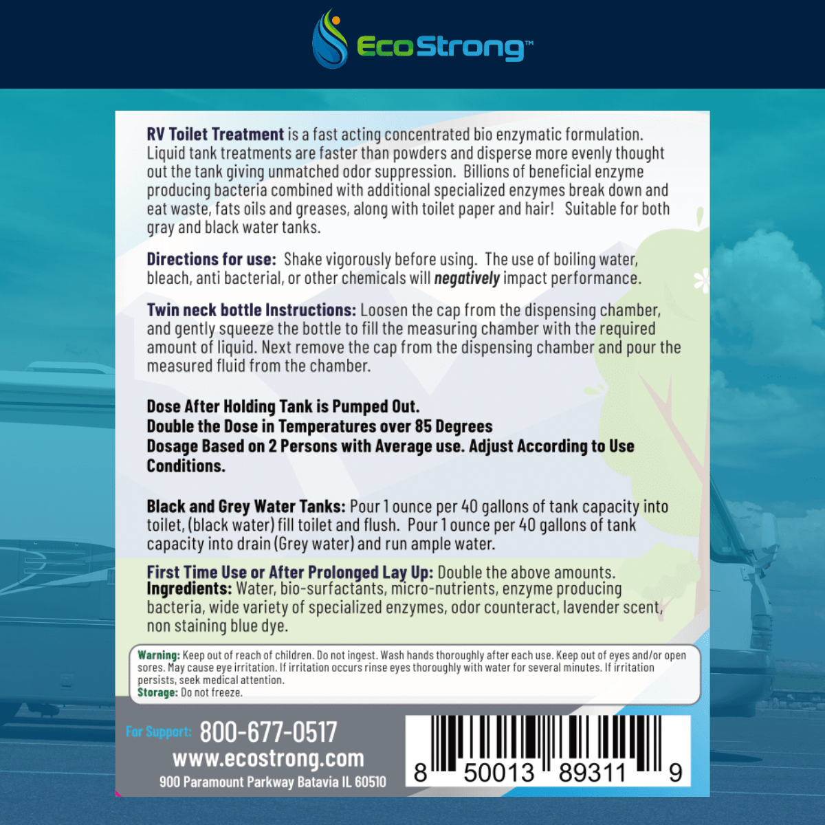 RV Holding Tank Treatment Liquid - Lavender - Magnadyne