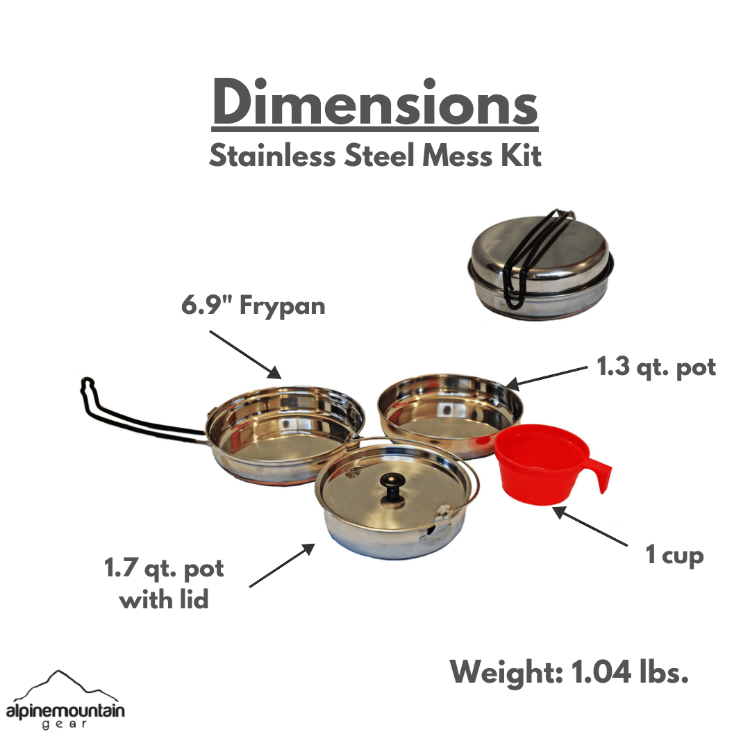 Stainless Steel Mess Kit - Magnadyne