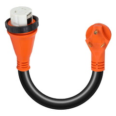 TechnoRV 30 - Amp to 50 - Amp RV Adapter – Locking - Magnadyne