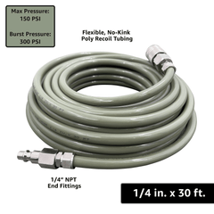 ViperFlow Poly Air Hose Kit - 1/4" x 30 ft. - Magnadyne