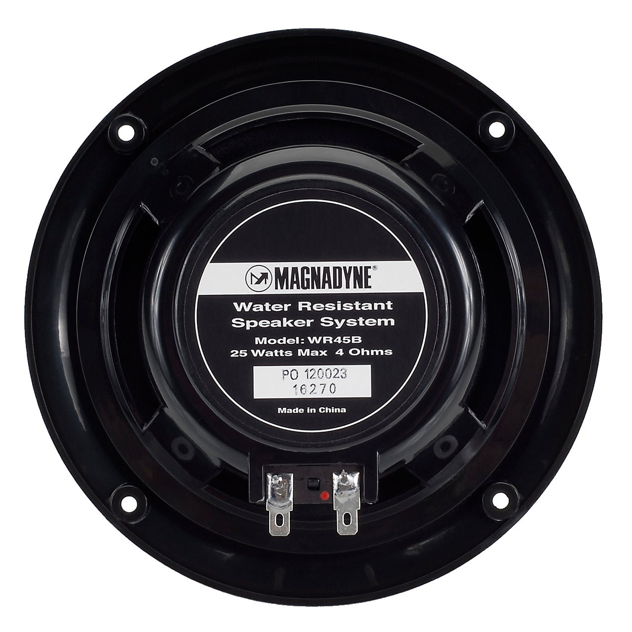 AquaVibe WR45B | Water-Resistant 5" Dual Cone Speakers | Black | Sold as Pair - Magnadyne