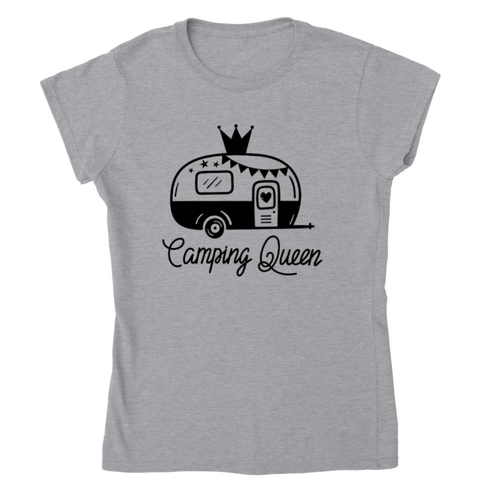 Camping Queen Women's Crewneck T-Shirt - Magnadyne