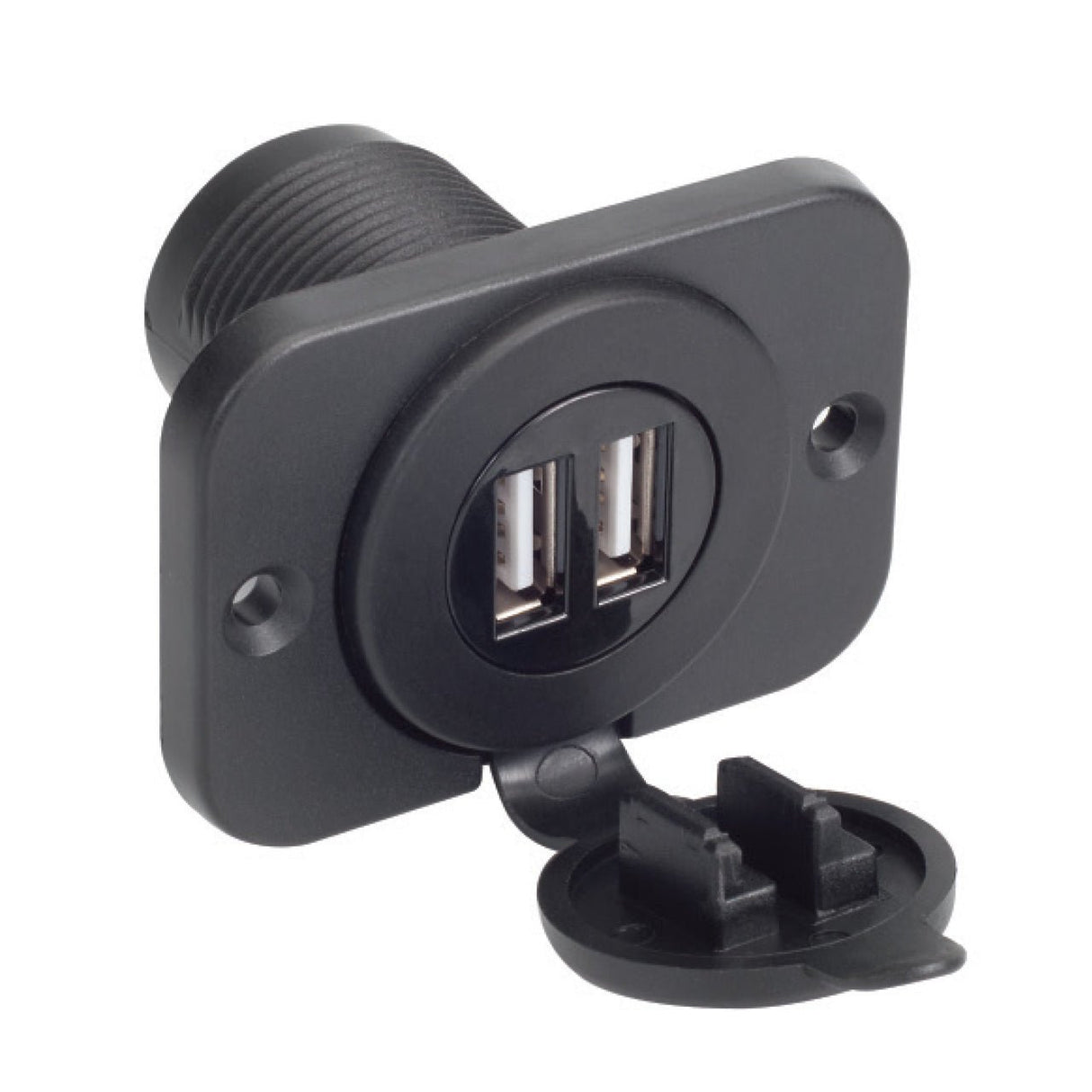 Magnadyne AUX-USB2FR | Dual USB Outlet with Plate - Magnadyne