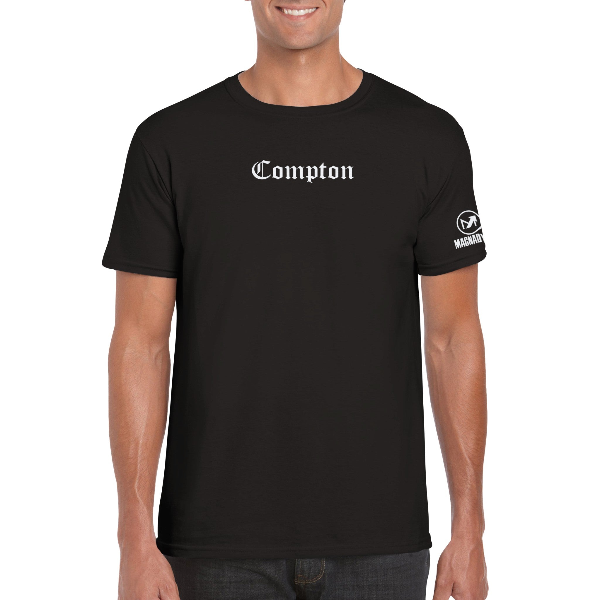 Magnadyne - Compton | Classic Unisex Crewneck T-Shirt | Black - Magnadyne