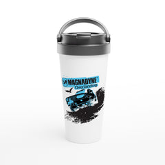 Magnadyne Overlanding White 15oz Stainless Steel Travel Mug - Magnadyne