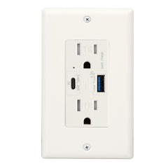 Magnadyne WC-601 | Dual Port USB Charger - Tamper Resistant AC Outlet - Magnadyne