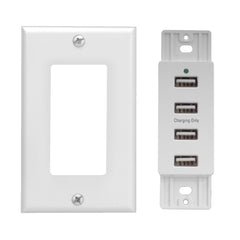 Magnadyne WCP-USB | Wall Mount USB Charger | 4 Ports w/ Wall Plate - Magnadyne