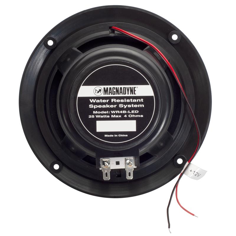 Magnadyne WR4B-LED | 5" Water Resistant Dual Cone Speaker with Blue LED Lights | Sold as a Pair - Magnadyne