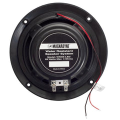 Magnadyne WR4B-LED | 5" Water Resistant Dual Cone Speaker with Blue LED Lights | Sold as a Pair - Magnadyne