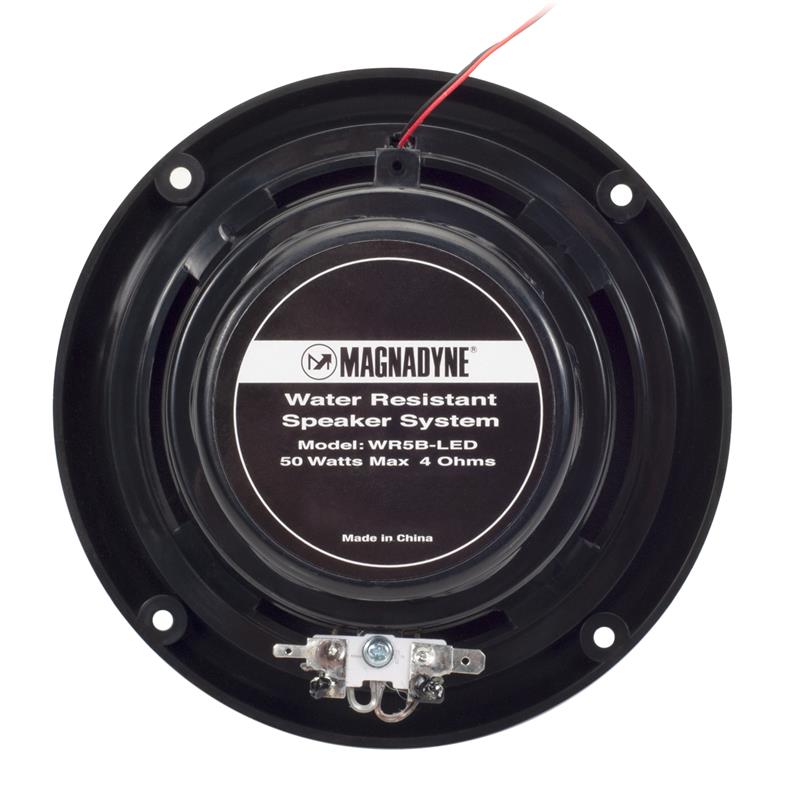 Magnadyne WR5B-LED | 5.25" Water Resistant 2-Way Speaker with Blue LED Lights | Sold as a Pair - Magnadyne
