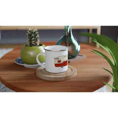 Shasta Art Inspired | White 12oz Enamel Mug - Magnadyne