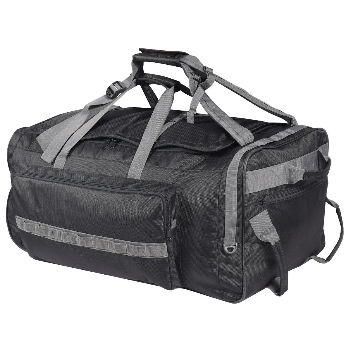 140L Tactical Duffle Bag with Wheels and Backpack Straps Magnadyne