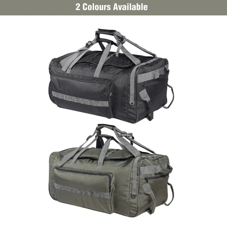 140L Tactical Duffle Bag with Wheels and Backpack Straps - Magnadyne
