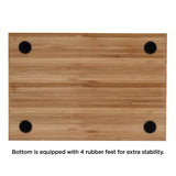 Bamboo Wine & Cheese Serving Tray with Drawer