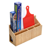 Bamboo Multi Purpose Wall Mounted Organizer