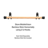U-Hook for Bamboo Stick Storage