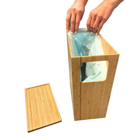 Bamboo Trash Can