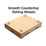 Bamboo Coffee Bar Drawer with Sliding Tray