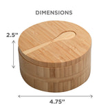 Eco-Friendly Bamboo Salt & Spice Cellar with Integrated Spoon – 1, 2, or 3 Compartments