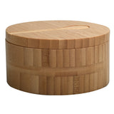 Eco-Friendly Bamboo Salt & Spice Cellar with Integrated Spoon – 1, 2, or 3 Compartments