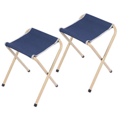 2 - Pack Ultralight Portable Folding Camping Stool Black/Gray/Blue - Magnadyne