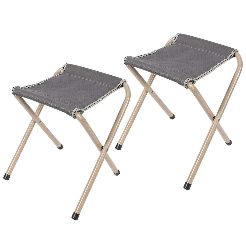 2 - Pack Ultralight Portable Folding Camping Stool Black/Gray/Blue - Magnadyne