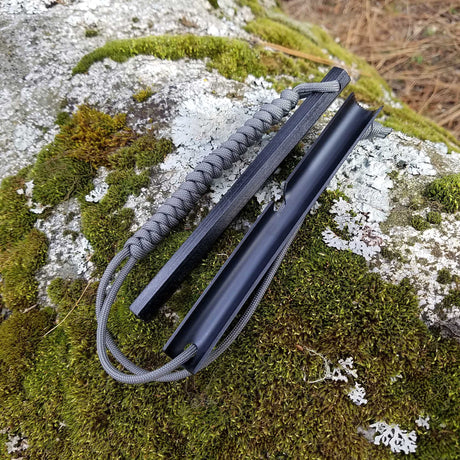 HexaLite™ Ferro Rod Fire Starter - X-Large 6-Sided Shape & Easy Grip Striker
