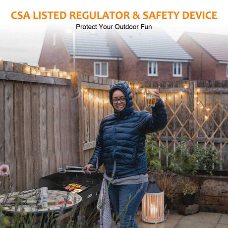 260,000 BTU High Pressure Double Propane Burner - Heavy Duty Cookware - Magnadyne