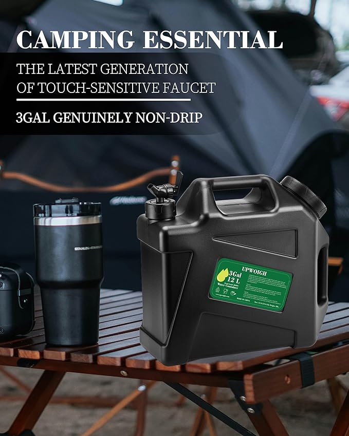 3 Gallon Water Jug, Overlanding Gear Water Containers Spigot, Camping Essential - Magnadyne