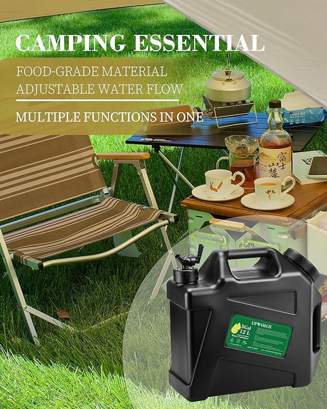 3 Gallon Water Jug, Overlanding Gear Water Containers Spigot, Camping Essential - Magnadyne