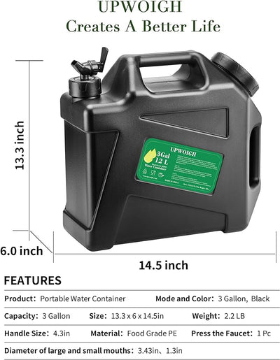 3 Gallon Water Jug w/ Spigot