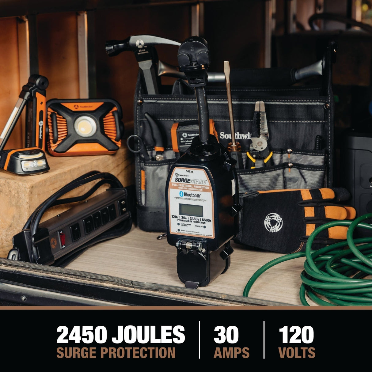 30A Surge Guard Portable Total Electrical Protection 34931 - Magnadyne