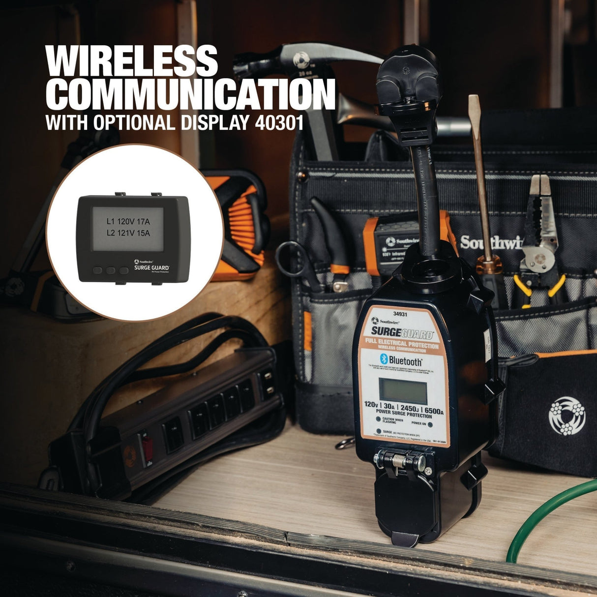 30A Surge Guard Portable Total Electrical Protection 34931 - Magnadyne