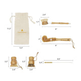 5 - Piece Handmade Bamboo Dish Brush Set - Magnadyne