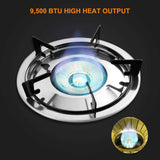 9,500 BTU Propane Single Burner Camp Stoves with Auto Ignition - Magnadyne