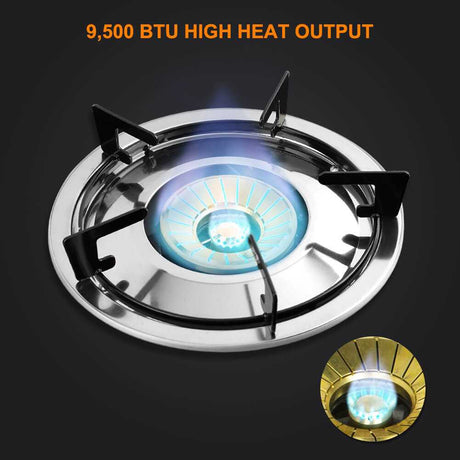 9,500 BTU Propane Single Burner Camp Stoves with Auto Ignition - Magnadyne