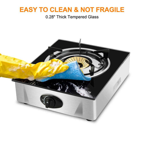 9,500 BTU Propane Single Burner Camp Stoves with Auto Ignition - Magnadyne