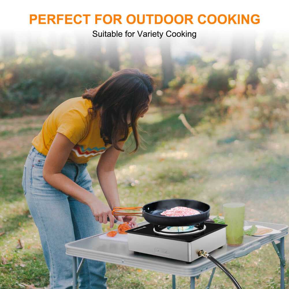 9,500 BTU Propane Single Burner Camp Stoves with Auto Ignition - Magnadyne
