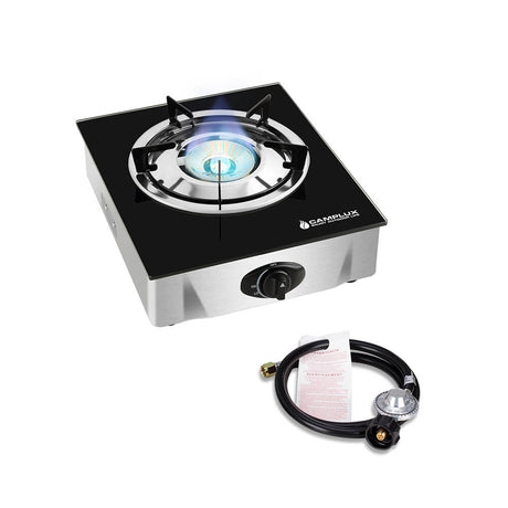 9,500 BTU Propane Single Burner Camp Stoves with Auto Ignition - Magnadyne