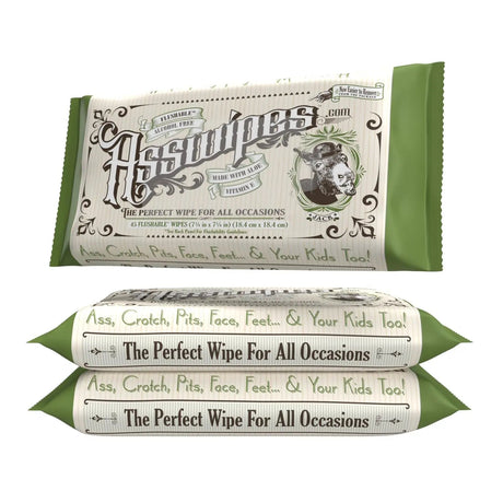Asswipes 45ct Flow Pack (select quantity)